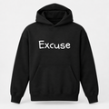 Excuse Hoodie in black