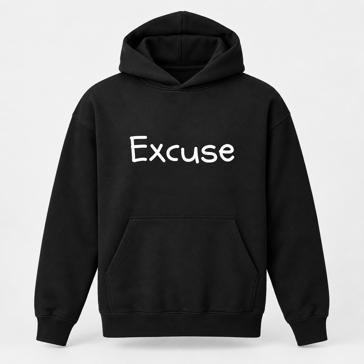 Excuse Hoodie in black