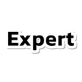 Expert die-cut sticker