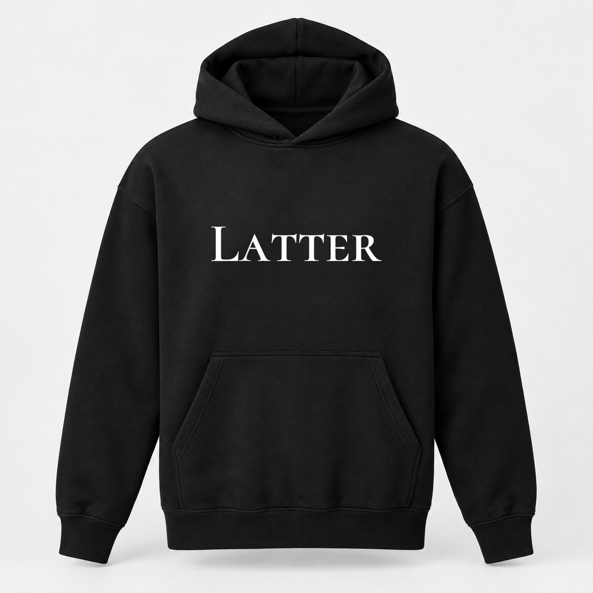 Latter Hoodie in black