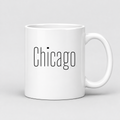Chicago Mug in white