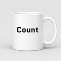 Count Mug in white