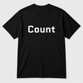 Count T-Shirt in black