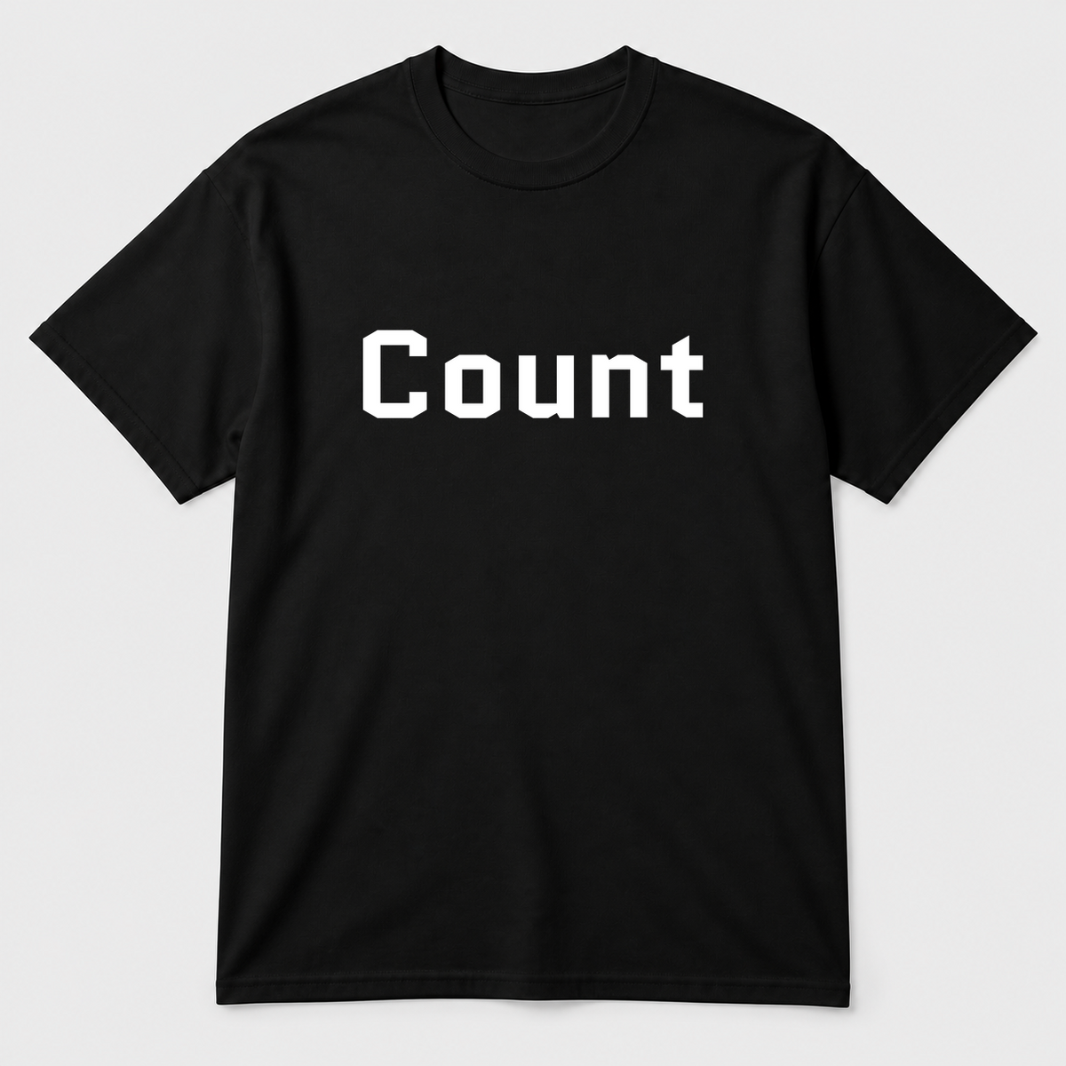 Count T-Shirt in black