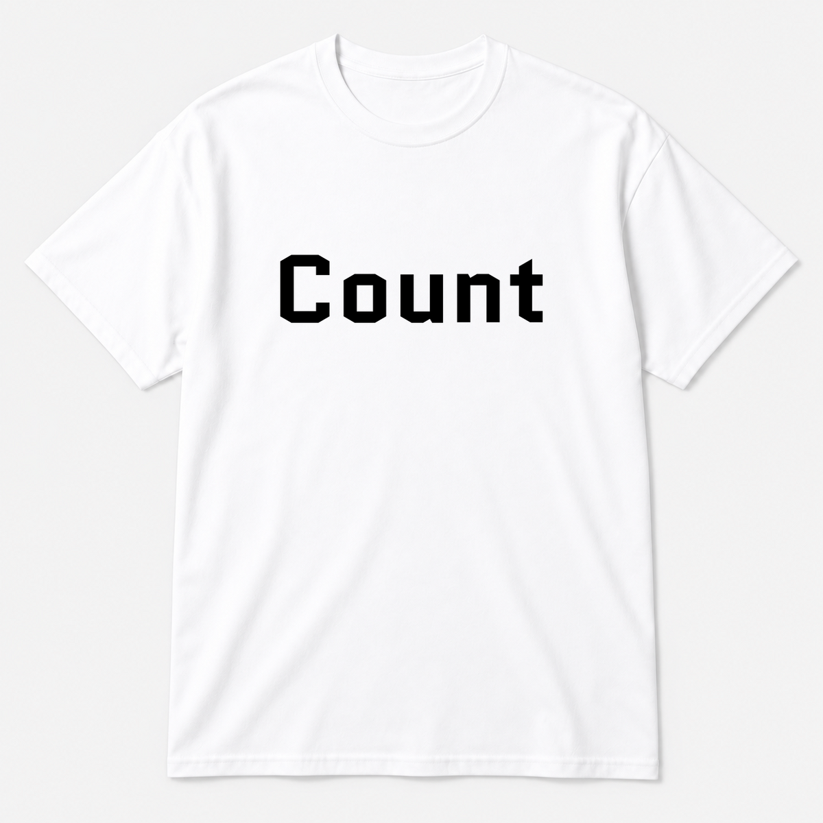 Count T-Shirt in white