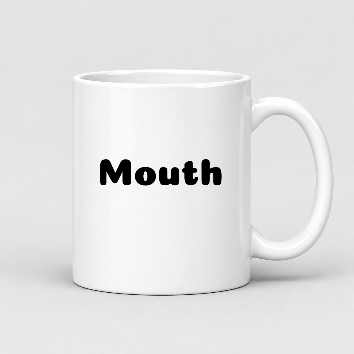 Mouth Mug in white