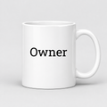 Owner Mug in white