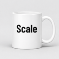 Scale Mug in white
