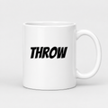 Throw Mug in white