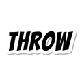 Throw die-cut sticker