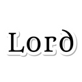 Lord die-cut sticker