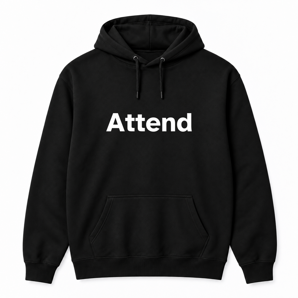 Attend Hoodie in black