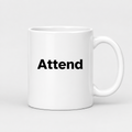 Attend Mug in white