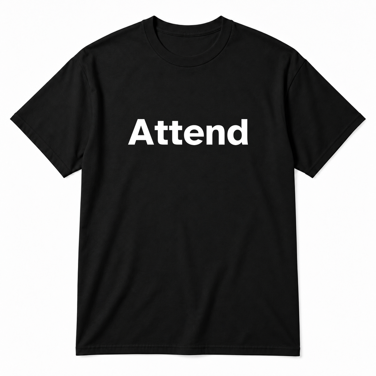 Attend T-Shirt in black