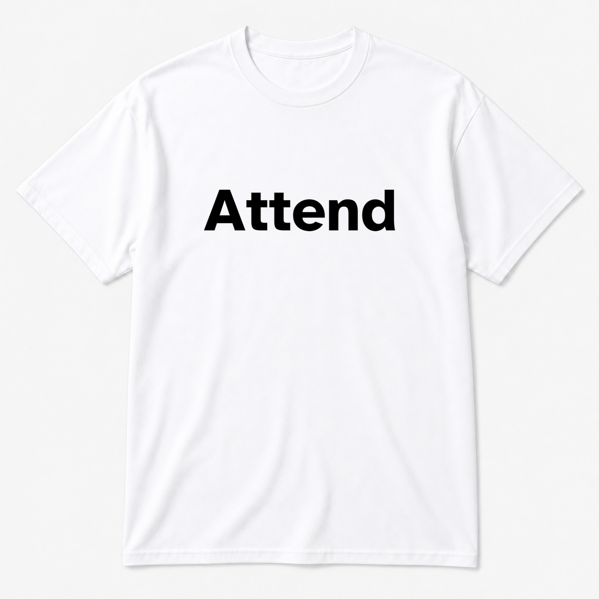 Attend T-Shirt in white