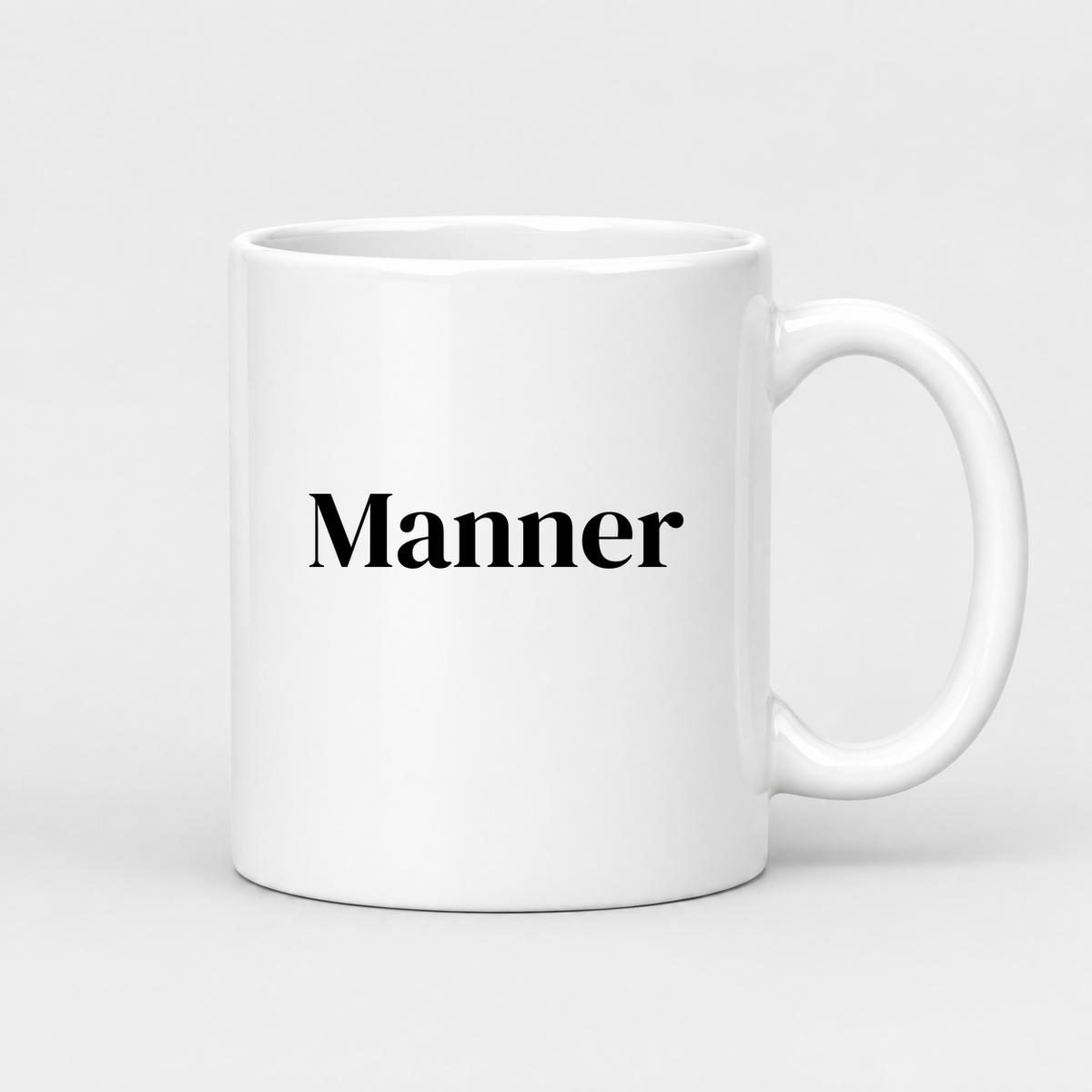 Manner Mug in white