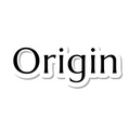Origin die-cut sticker
