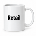 Retail Mug in white