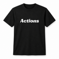 Actions T-Shirt in black