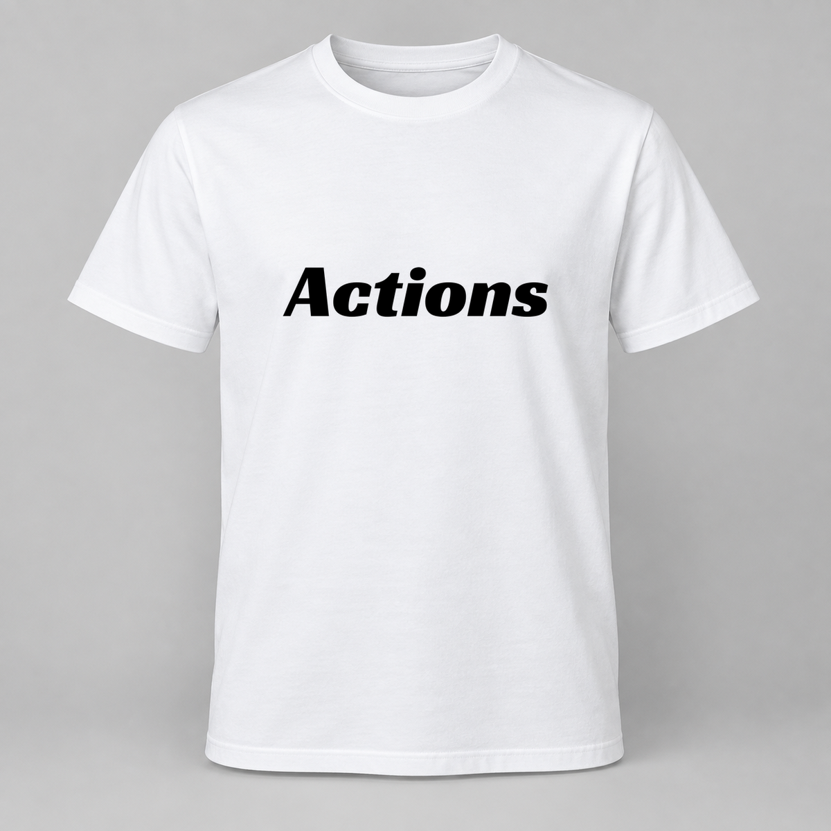 Actions T-Shirt in white