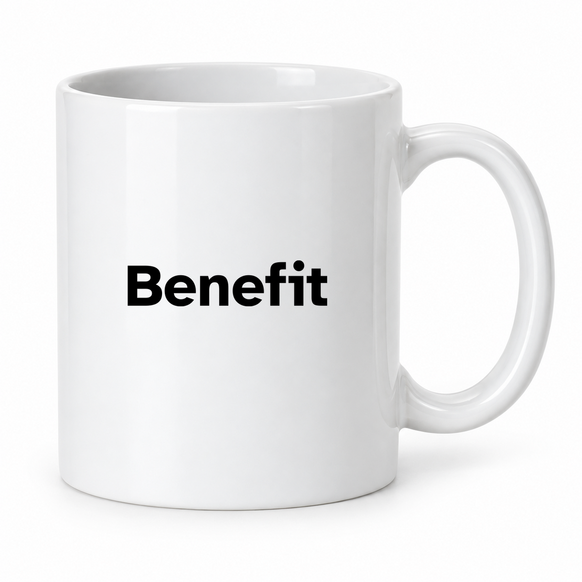 Benefit Mug in white