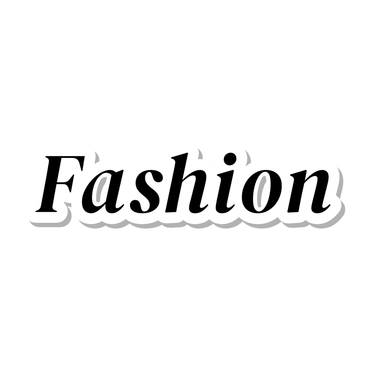 Fashion die-cut sticker