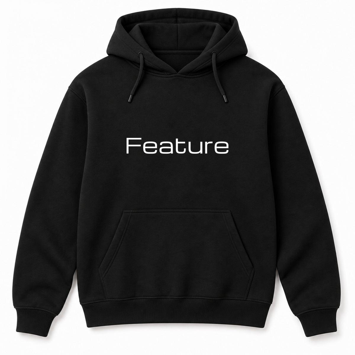 Feature Hoodie in black