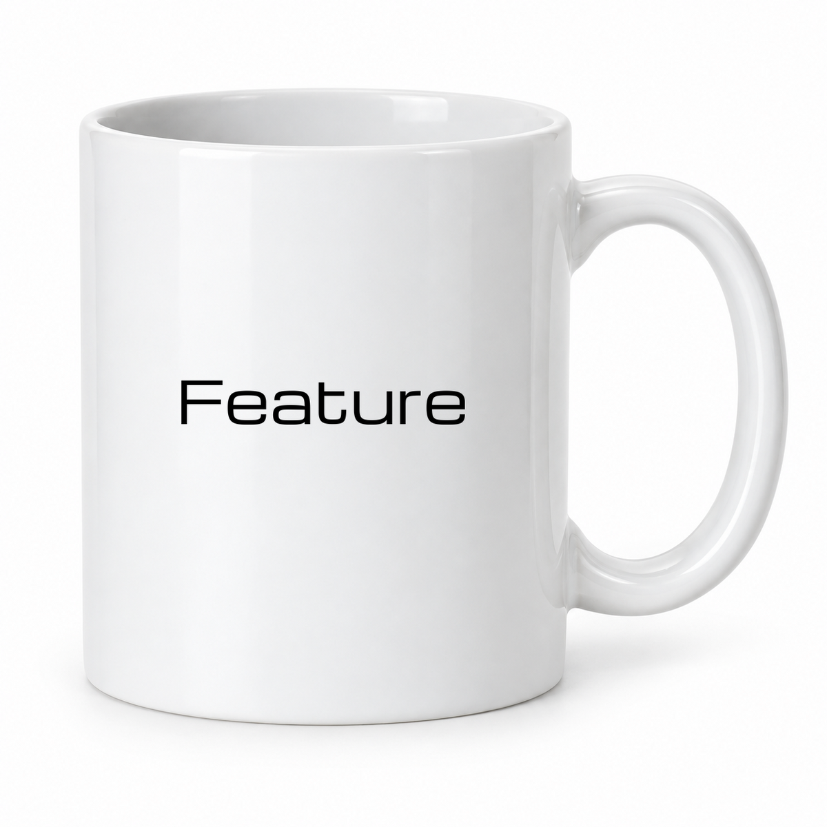 Feature Mug in white