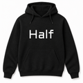 Half Hoodie in black