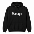 Manage Hoodie in black