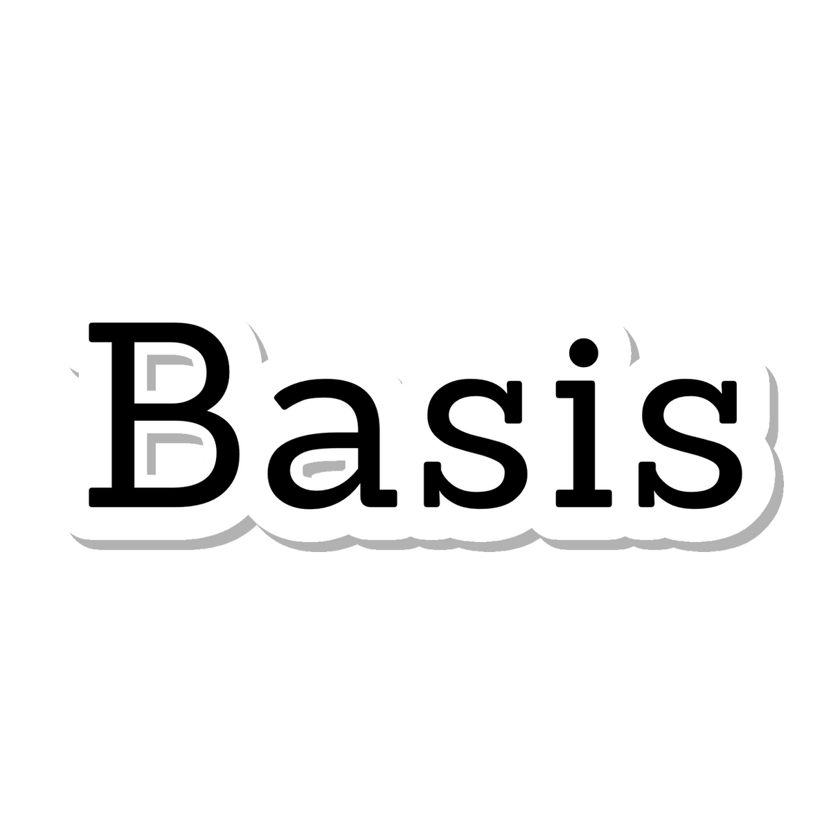 Basis die-cut sticker