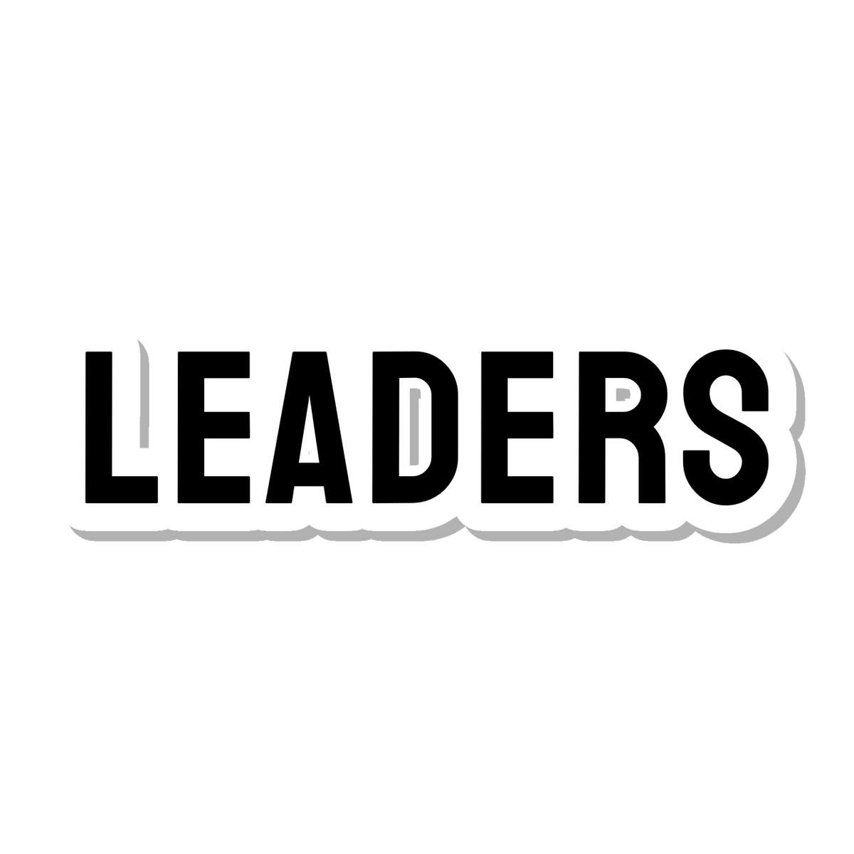 Leaders die-cut sticker
