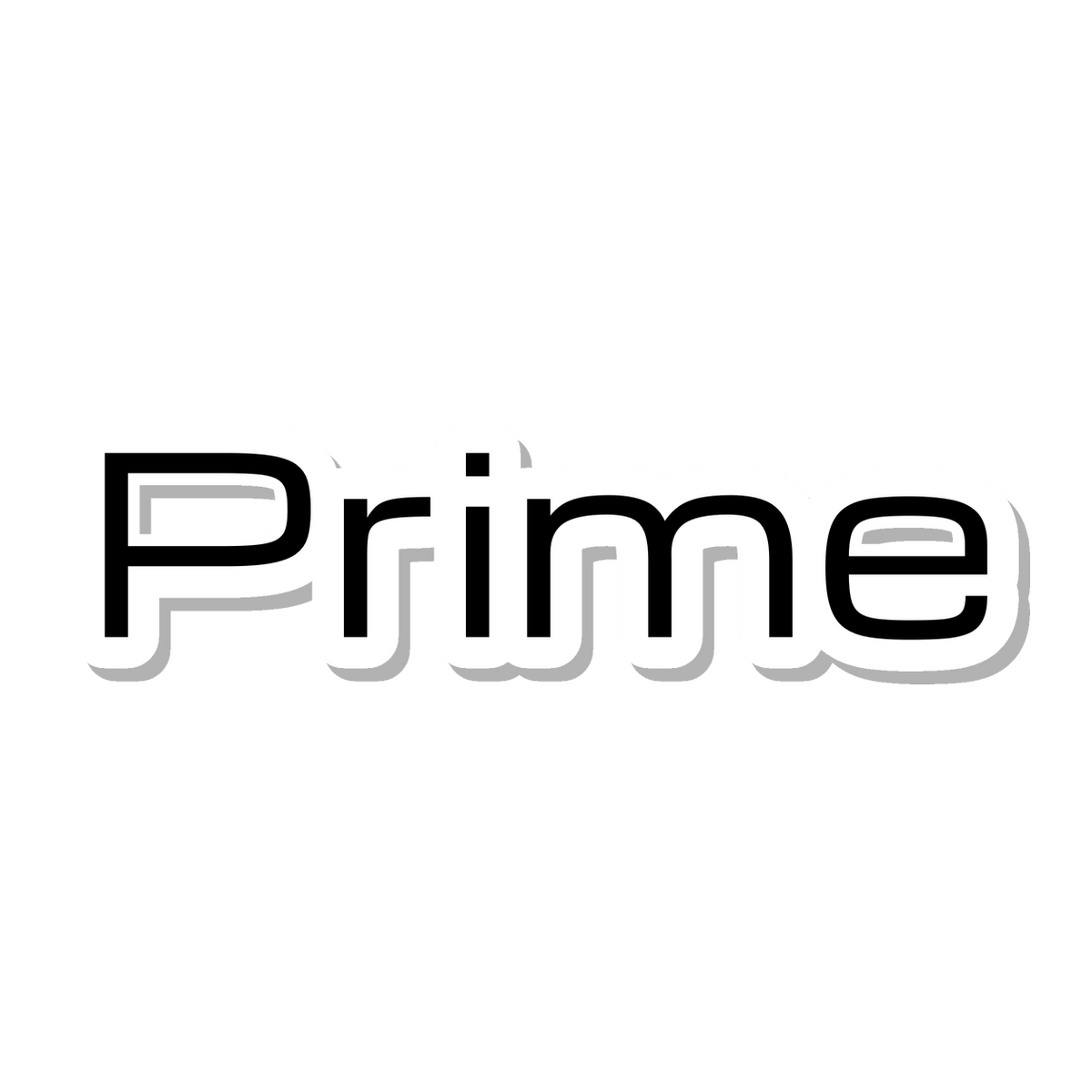 Prime die-cut sticker