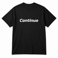 Continue T-Shirt in black