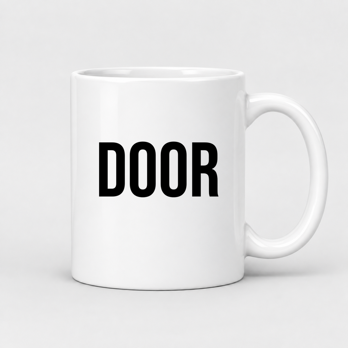 Door Mug in white