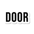 Door die-cut sticker