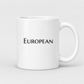 European Mug in white
