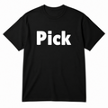 Pick T-Shirt in black