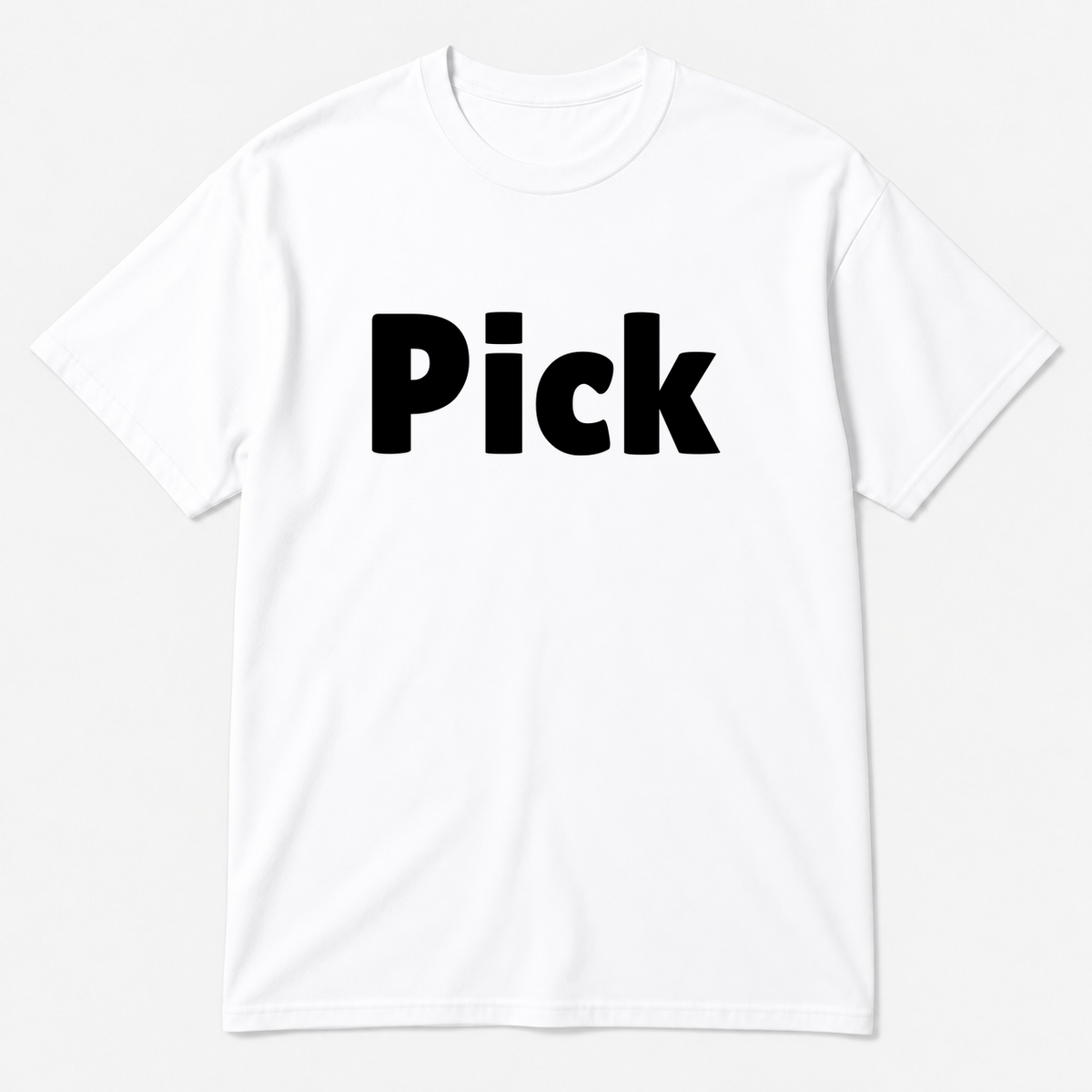 Pick T-Shirt in white