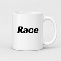 Race Mug in white