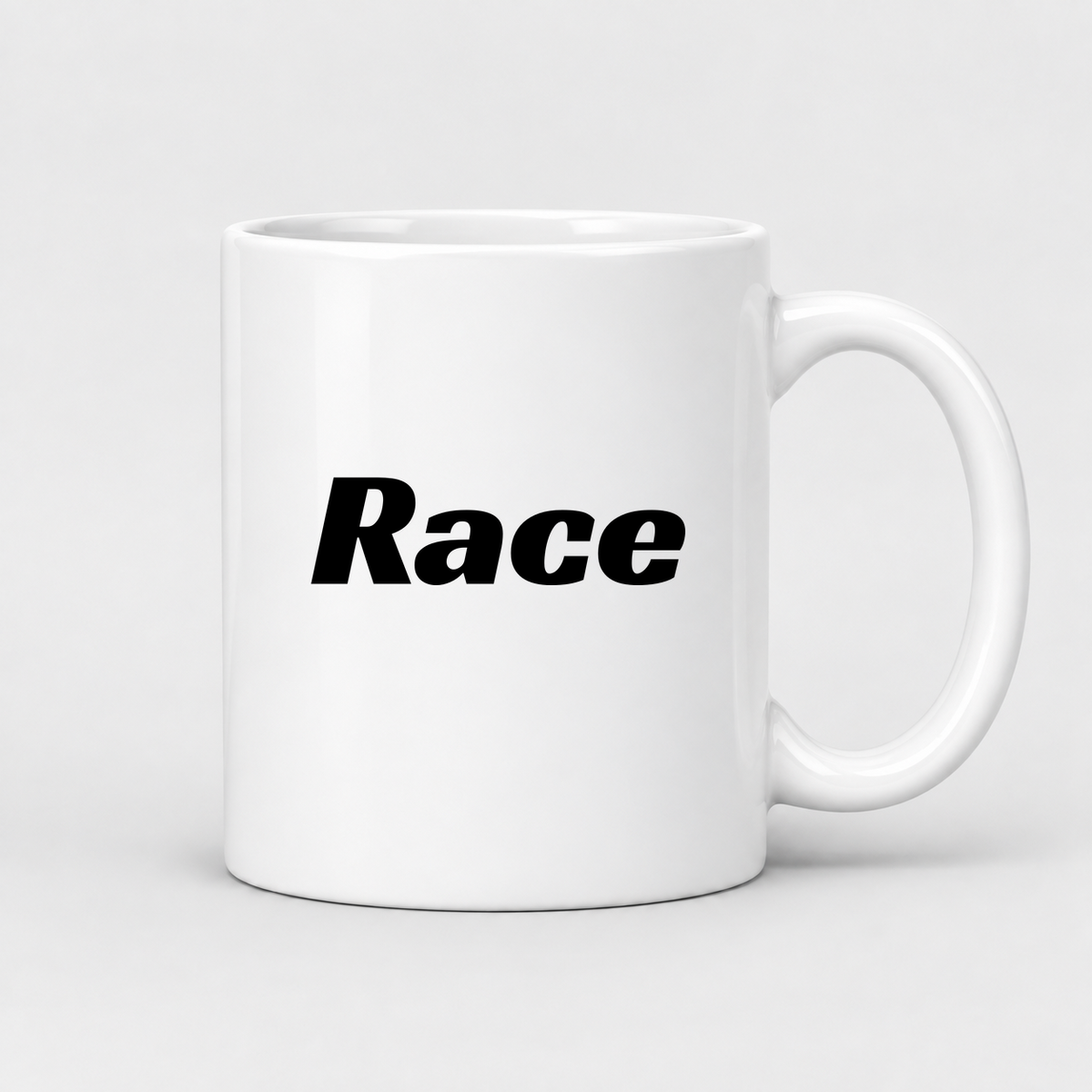 Race Mug in white
