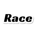 Race die-cut sticker