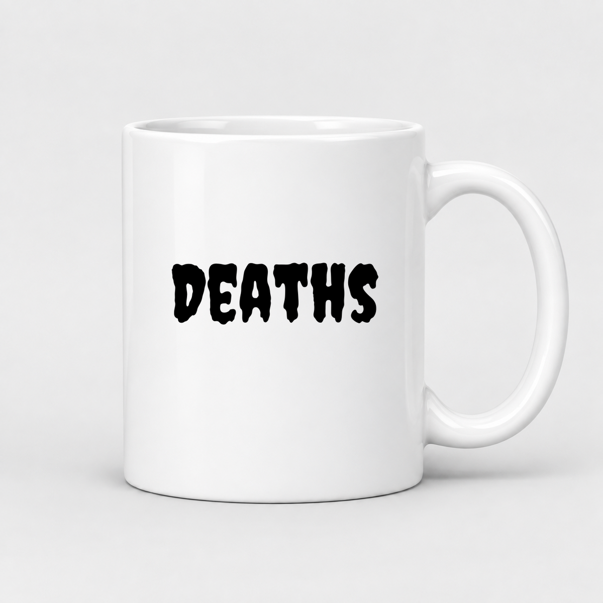Deaths Mug in white