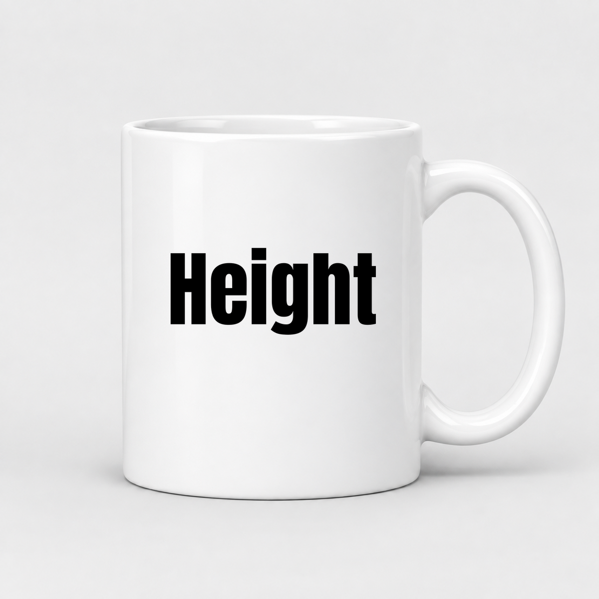 Height Mug in white