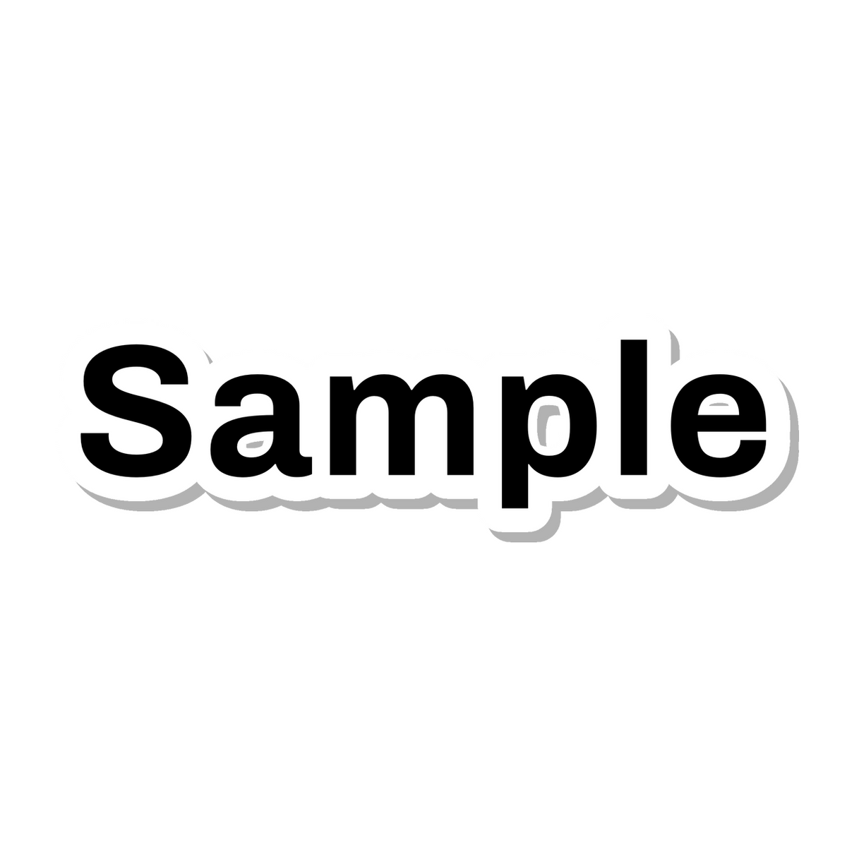 Sample die-cut sticker