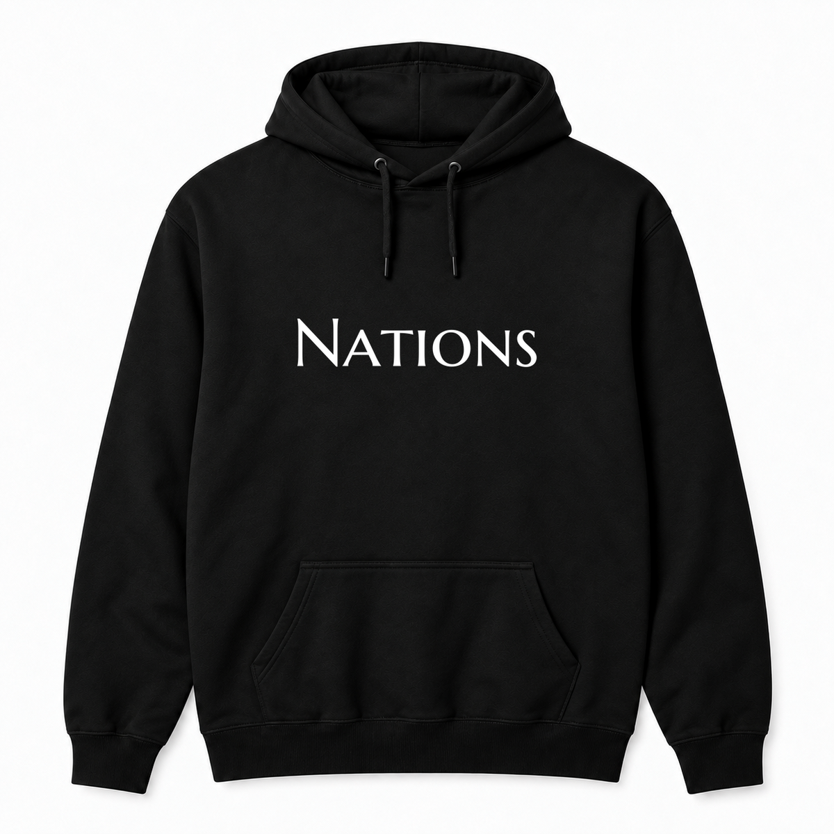 Nations Hoodie in black