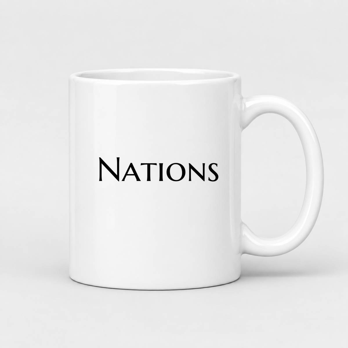Nations Mug in white