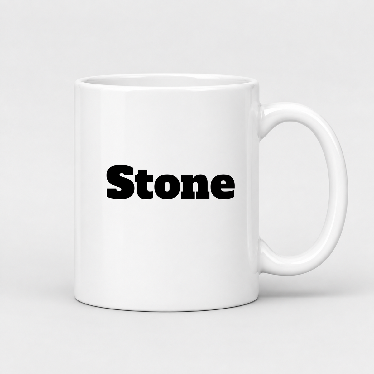 Stone Mug in white