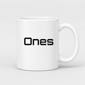 Ones Mug in white
