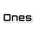 Ones die-cut sticker